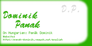 dominik panak business card