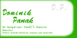 dominik panak business card